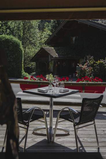 Terrasse sur le Mont-Blanc