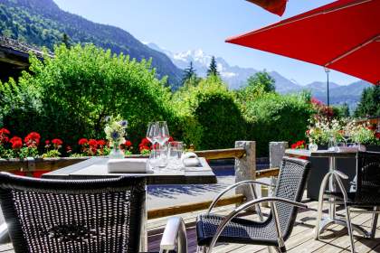 Terrasse sur le Mont-Blanc